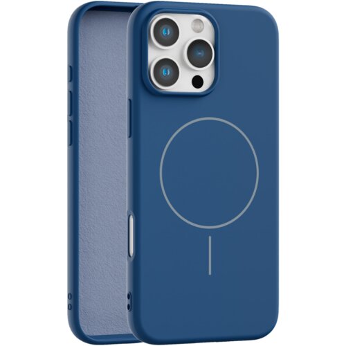 Apple velvet touch magsafe maska za iphone 16 pro - plava Cene