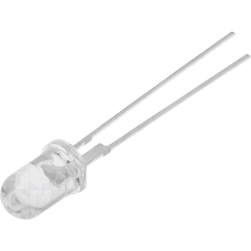  LED dioda hladno bijela 5mm 3.8V Cene