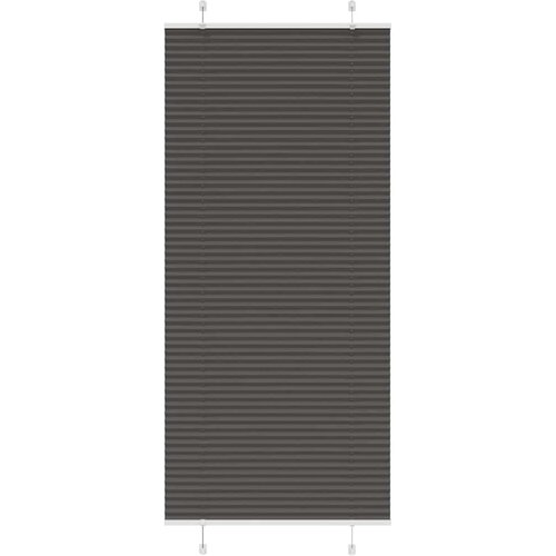 vidaXL Plisirana roleta crna 95x200 cm širina tkanine 94,4 cm Cene