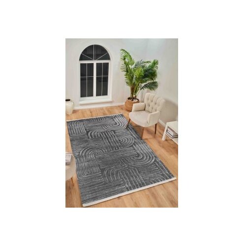 Conceptum Hypnose Boyut By044 Tepih u Antracitnoj Boji (80 x 300 cm) Slike