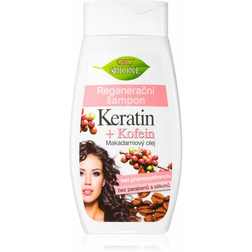 Bione Cosmetics Keratin + Kofein regenerirajući šampon 400 ml