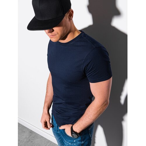 Ombre Muška majica S1370 crna plava Slike