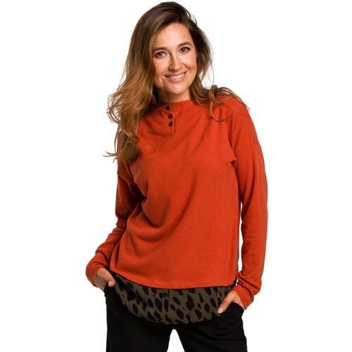Stylove Ženski džemper S195 crni smeđa | Crveno Cene