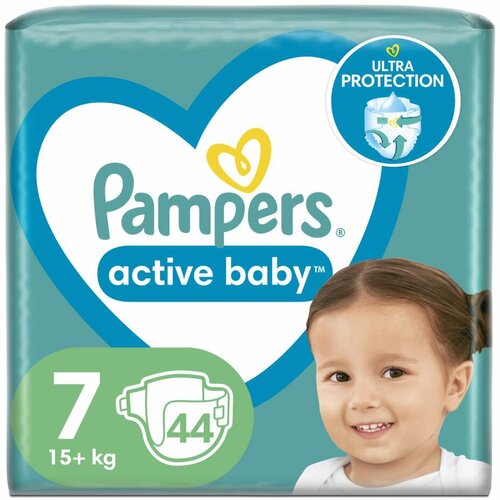 Pampers active baby pelene, jumbo pack maxi, veličina 7, extra large, 44 komada Cene