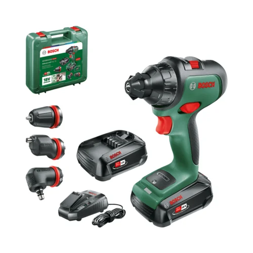 Bosch AdvancedDrill 18 2 brzine-akumulatorska bušilica 18 V uklj. 2 akumulatora, uklj. kofer, uklj. pun