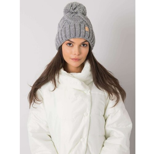 Fashion Hunters Gray insulated winter hat Cene