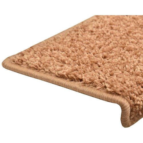  Tepisi za stepenice 15 kom 65x21x4 cm smeđi Slike