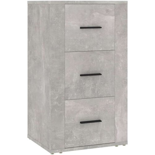  Komoda siva boja betona 40 x 33 x 70 cm od konstruiranog drva Slike