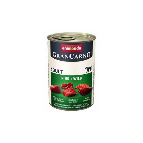 Animonda GranCarno konzerva za pse Adult govedina i divljač 400gr Cene