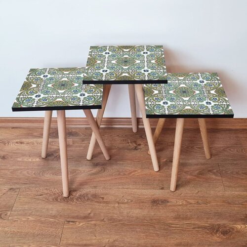 Hanah home set klub stočića 3Shp164, 3 komada, Crna Cene