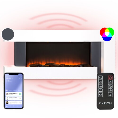 Klarstein Studio Light & Fire 2 Smart, kamin, 1000/2000W, MDF, WiFi Control Cijene