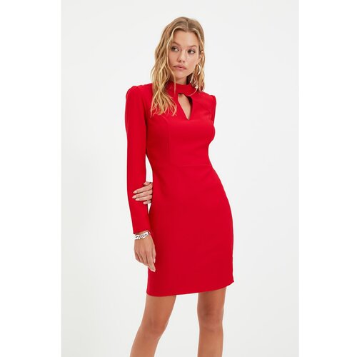 Trendyol Ženska haljina Collar Detailed Slike