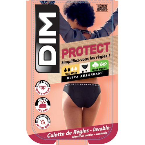 DIM MENSTRUAL SLIP - Menstrual Panties - Black Slike