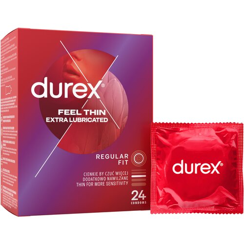 Durex Feel Thin Extra Lubricated 24 pack Cene