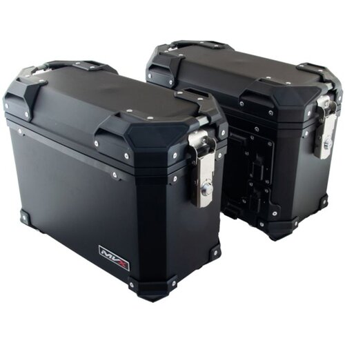  Set bočnih moto kofera MVX 28 l, crni, sa univerzalnim nosačem Cene