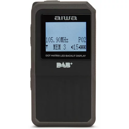 Aiwa prenosni žepni radio z DAB RD-20DAB/BK, črn