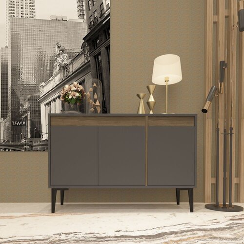 Woody Fashion Asude - Anthracite, Walnut AnthraciteWalnut Console Cene