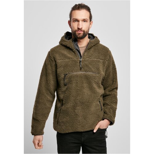Brandit Teddyfleece Worker Pullover Jacket Olive Cene