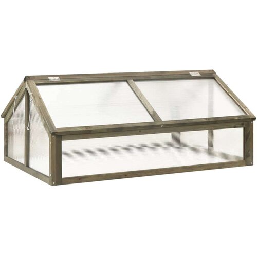 vidaXL Rastlinjak sive barve 114x80x50 cm les jelke, (20747981) Cene