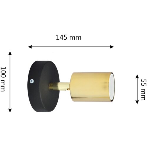  LED zidno reflektorsko svetlo TUNE 1xGU10/4,8W/230V zlatno/crno Slike