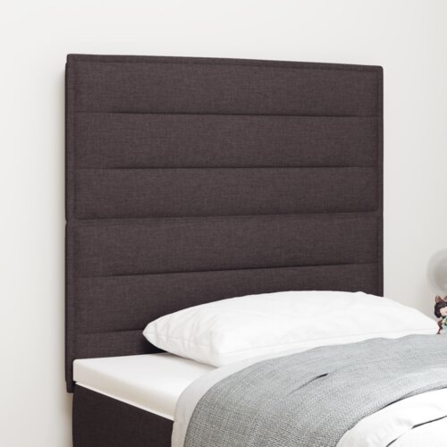  LED vzglavnik s črtno zasnovo temno rjav 80 cm tkanina, (22067094) Cene