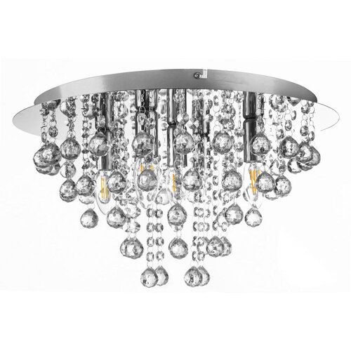 XXXL Globo 63040506 - Plafonsko svetlo LONDON 5xE14/40W/230V prečnik 46 cm, sjajni hrom Cene