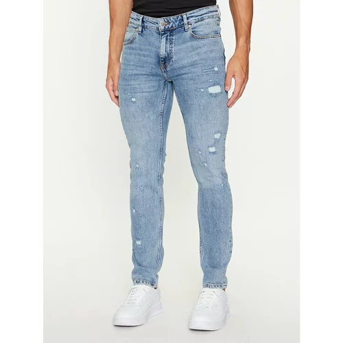 Just Cavalli Jeans hlače 75OAB5J0 Modra Slim Fit