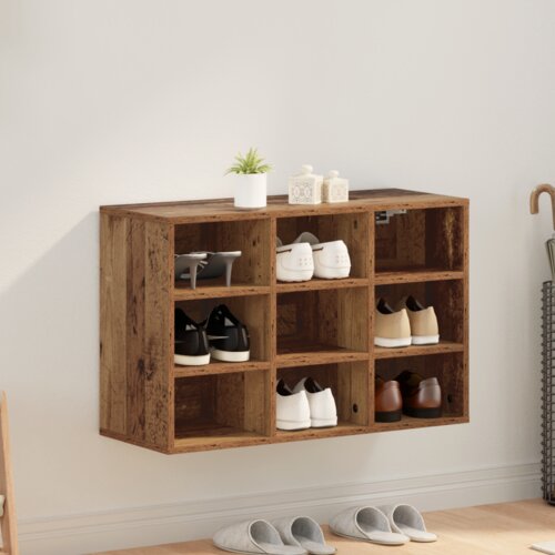 vidaXL ormar za cipele staro drvo 52.5 x 30 x 50 cm konstruirano drvo Cijene