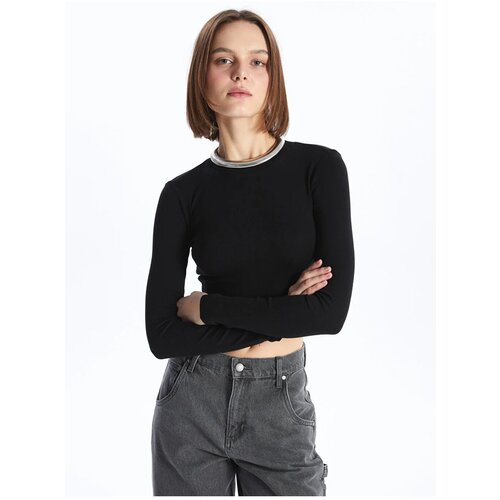 LC Waikiki XSIDE Crew Neck Plain Long Sleeve Women's Crop Crop Slike