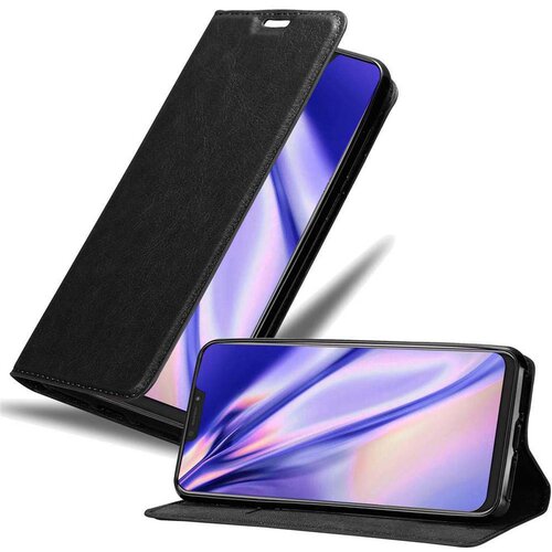 Cadorabo Ohi&scaron;je, združljivo z Asus ZenFone 5Z v nočna črna - Za&scaron;čitni ovitek z magnetnim zapiranjem, stoječo funkcijo in režo za kartice, (20549916) Cene