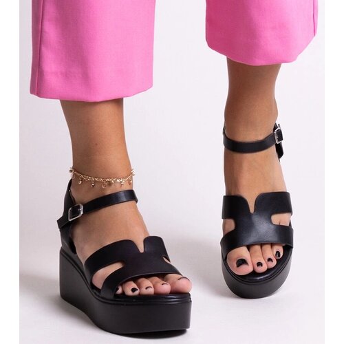 D/CEO Black sandals on a block heel Millo Slike