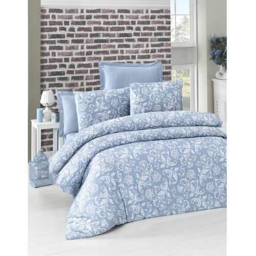 Colourful Cotton Satenska posteljina (135x200) Verano Blue Slike