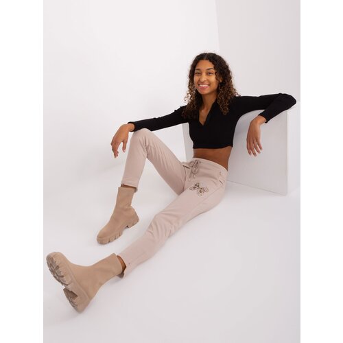 RELEVANCE Sweatpants-RV-DR-8835.10-beige Slike