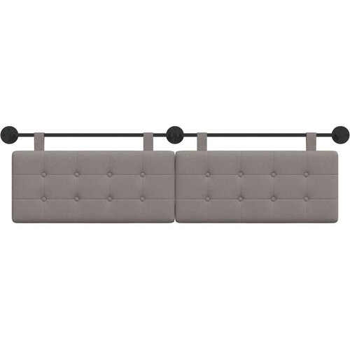  Držeće uzglavlje Zidne Sivo-smeđa 190 x 55 x 5 cm tkanina - Sivo-smeđa 180 cm bez LED Slike
