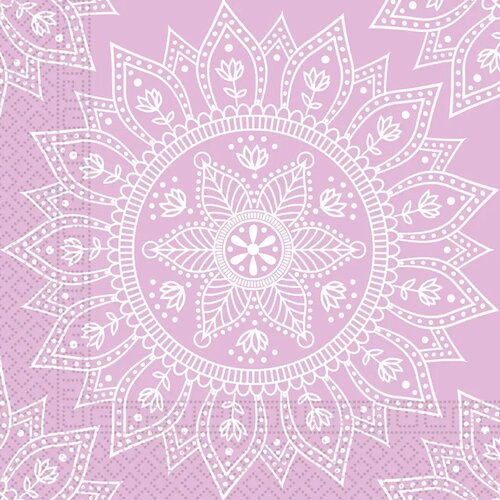 Procos Mandala ljubičasto-bijeli set papirnatih salveta &ndash; 2-slojni, 33x33 cm, 20 komada Cijene