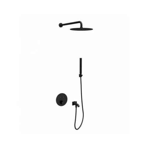  Termostatski set COPEN round matt black 2 Cene