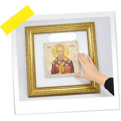  SLIKA NA KAMENU U RAMU 20X20 28311FM Slike