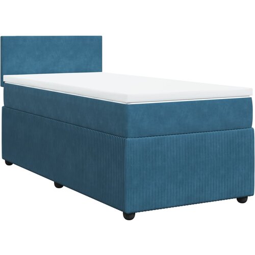 vidaXL Box spring krevet s madracem plavi 80 x 200 cm baršunasti Cijene