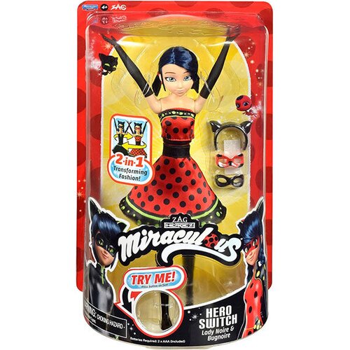 PLAYMATES Magična lutka Miraculous Hero Switch Ladybug 2u1 Slike