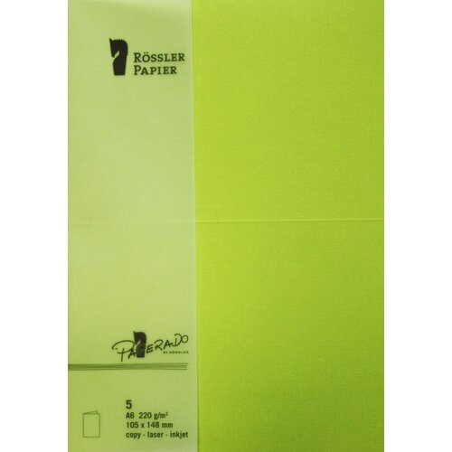 Grupo A6 PAPIRNA KARTICA 5 ENOT LIMETA ZELENA, (20861920) Slike