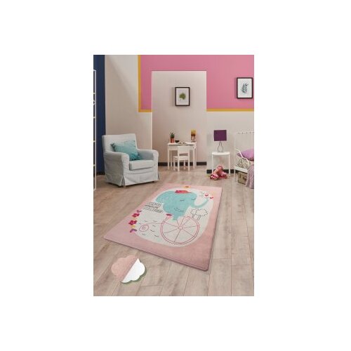 Conceptum Hypnose multicolor tepih za devojčice elephants bike pink 100 x 160 (876CHL1087) Cene
