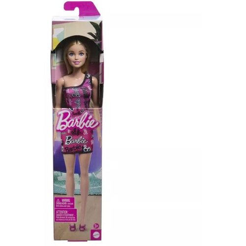 Barbie Chic plava modna lutka u ružičastoj haljini s natpisom Barbie - Cijene