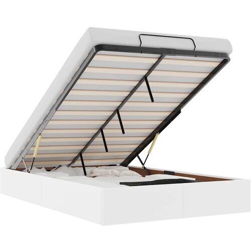 Maison Chic Otomanski Posteljni okvir - Dvoposteljna postelja - Zakonska postelja brez vzmetnice bel 120x200 cm-J446, (21760237) Cene