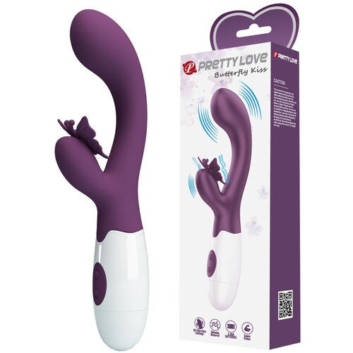 Pretty Love Butterfly Kiss Rabbit Vibrator Purple Slike