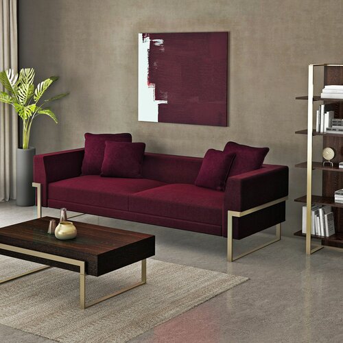 Atelier Del Sofa magenta red 2-Seat sofa Slike
