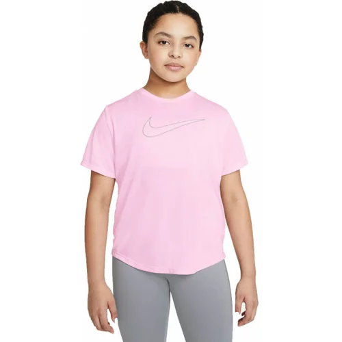 Nike DF ONE SS TOP GX G Majica kratkih rukava za djevojčice, ružičasta, veličina