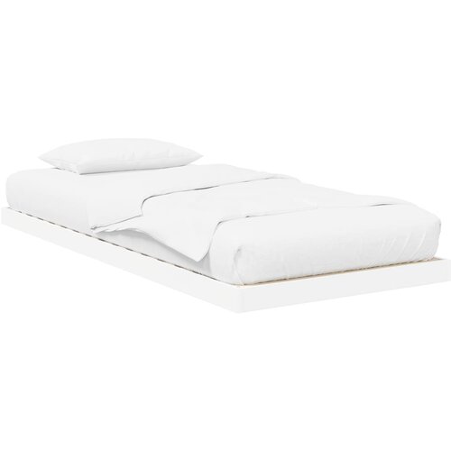  Krevet s daskama Bijelo 75 x 190 cm Konstruirano drvo Slike