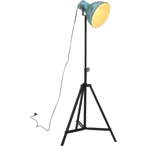  Stoječa svetilka 25 W obrabljeno modra 61x61x90/150 cm E27, (22125927) Cene