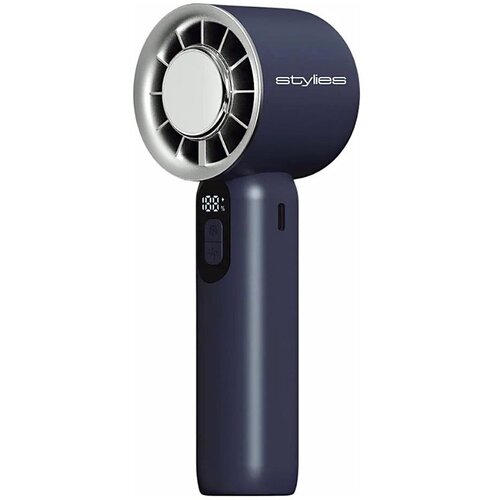 STYLIES Punjivi ručni ventilator LACERTI 8W/5V 3000 mAh plava Slike