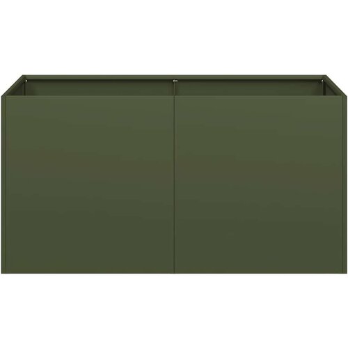 VidaXL Sadilica maslinastozelena 80x40x40 cm hladno valjani čelik Slike